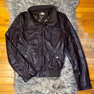 Faux leather jacket